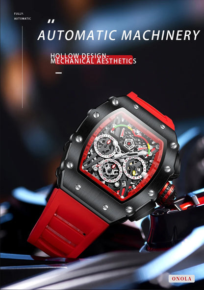 ONOLA 6827 Fashion Sports Quartz Men's Watch Waterproof Luminous Calendar Chronograph Watches for Men Relogios Masculino Часы