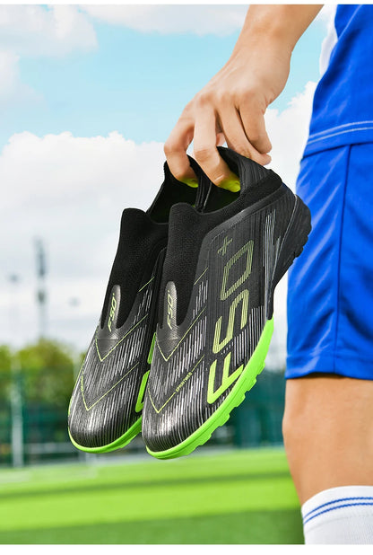 New Men's Football Boots Futsal Non Slip Turf Comfortable Ultralight Fg Grass Cleats Soccer Shoes Sport Indoor Adult Non-Slip