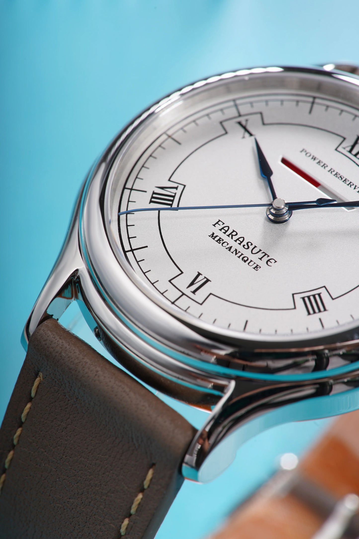 FARASUTE Luxury Men Manual Mechanical Watch Seagull Movement Power Reserve 80 Hours Sapphire Glass Stainless Steel Watch Reloj