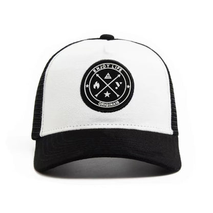 Unisex ENJOY LIFE Label Baseball Net Caps Spring and Summer Outdoor Adjustable Casual Hats Sunscreen Hat Sports Cap