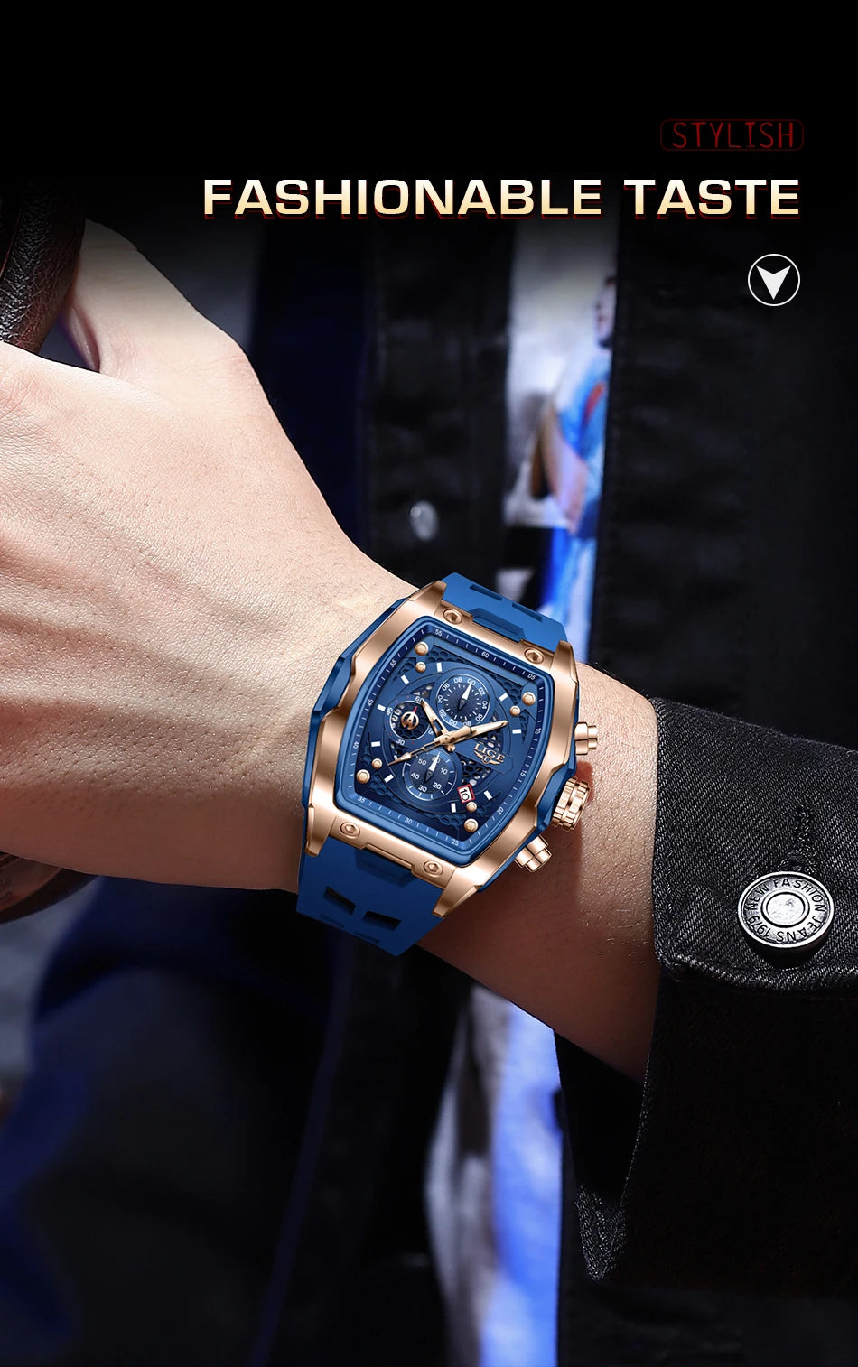 LIGE Outdoor Casual Quartz Man Watch Fashion Silicone Strap Waterproof Simple Sport Hollow Date Luminous Men's Watches Male Gift