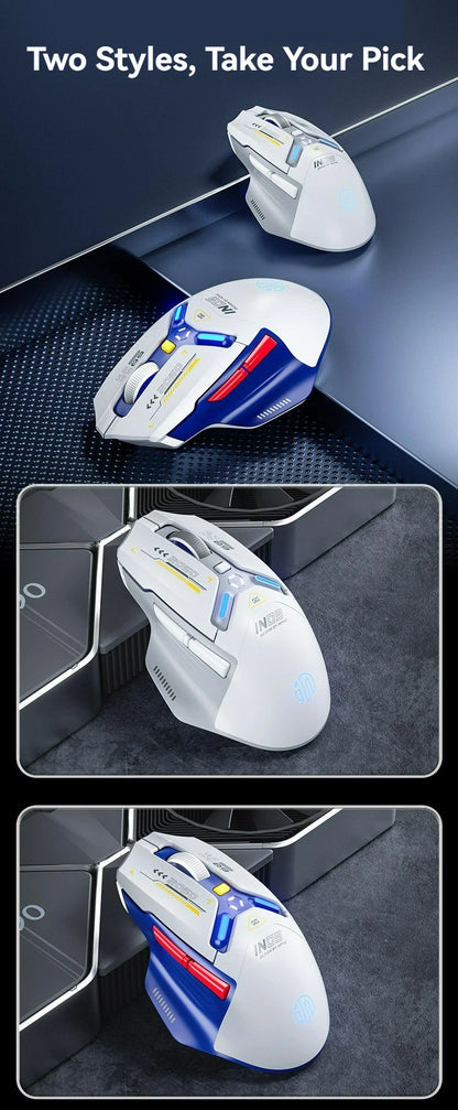 Tri-Mode Connection 10000DPI 2.4G Wireless Bluetooth Gaming Mouse PMW3325 RGB  Light For PC Gaming Laptop and MAC