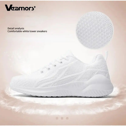 Zapatillas de running para mujer, zapatillas deportivas informales transpirables, ligeras, para gimnasio y deporte al aire libre, cómodas