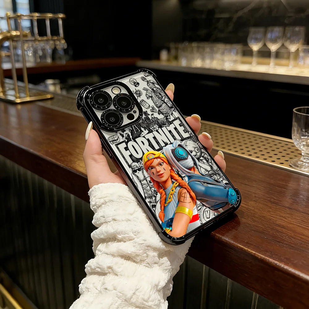 Battle Royales Fortnites Plating Phone Case For IPhone 17 17e 16e 16 15 14 13 12 11 Pro Max X XR XSMax 7 8 Mini Air Plus Airabag