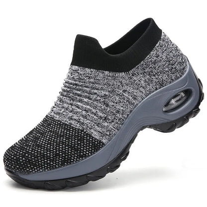Adidași ușori de damă, la modă, pentru alergare, pantofi sport pentru activități în aer liber, pantofi de alergare confortabili din plasă respirabilă, cu pernă de aer și șireturi