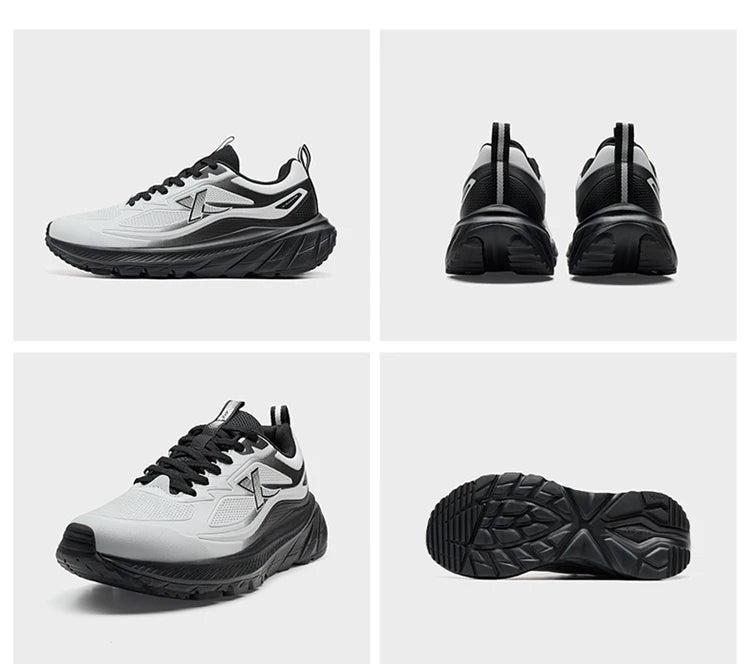 Xtep Herren-Laufschuhe – leicht, atmungsaktiv, stoßdämpfend, strapazierfähig, langlebig, gepolstert – Sneaker 875419110002