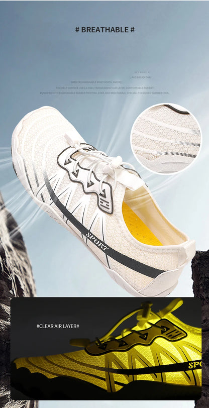 2025 New Water Shoes Barefoot Beach Sports Shoes High-quality Non-slip Swimming Shoes Five-finger Casual Sports Shoes Unisex