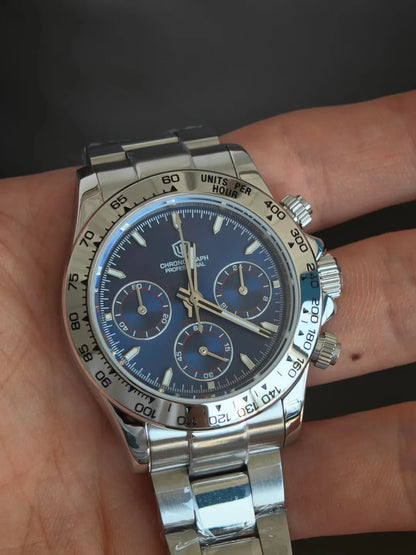 Watchdives WD16500 V2 Men Watch VK63 Quartz Movement Chronograph Wristwatch Stainless Steel Sapphire Crystal Luminous  Watches