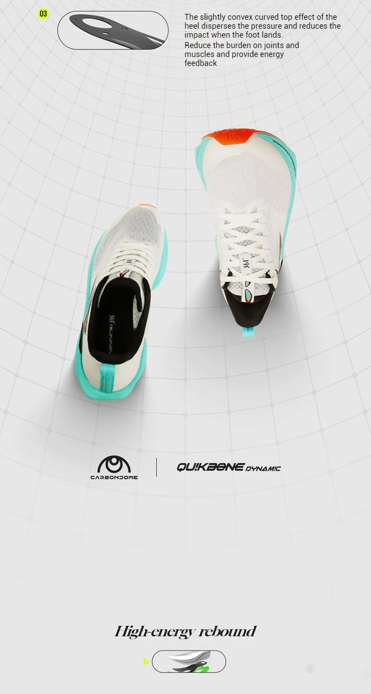 361 Degrees Flame 4.0 MIX Herren-Laufschuhe mit Carbonplatte, für Wettkämpfe und Marathon, stabiler Rückprall, verschleißfest, Herren-Sneaker 672512204