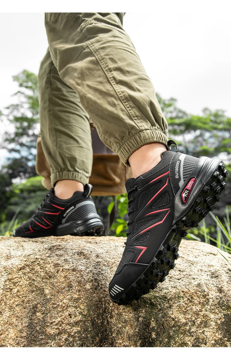 Men Waterproof Hiking Shoes Non-Slip Hunting Boots Outdoor Tactical Training Sports Shoes Men Walking Hiking Travel Shoes