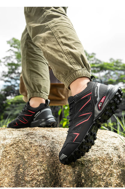 Men Waterproof Hiking Shoes Non-Slip Hunting Boots Outdoor Tactical Training Sports Shoes Men Walking Hiking Travel Shoes
