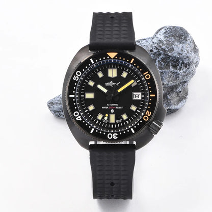 Relógio de Homem Heimdallr 44mm PVD 6105 Diver, Movimento Automático Japonês NH35, Impermeável 200M, Luneta em Cerâmica