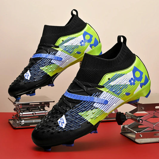 Football Boots Men Professional Soccer Shoes Sneakers Field Long Spikes Outdoor Competition Non-Slip Comfortable Training Shoes