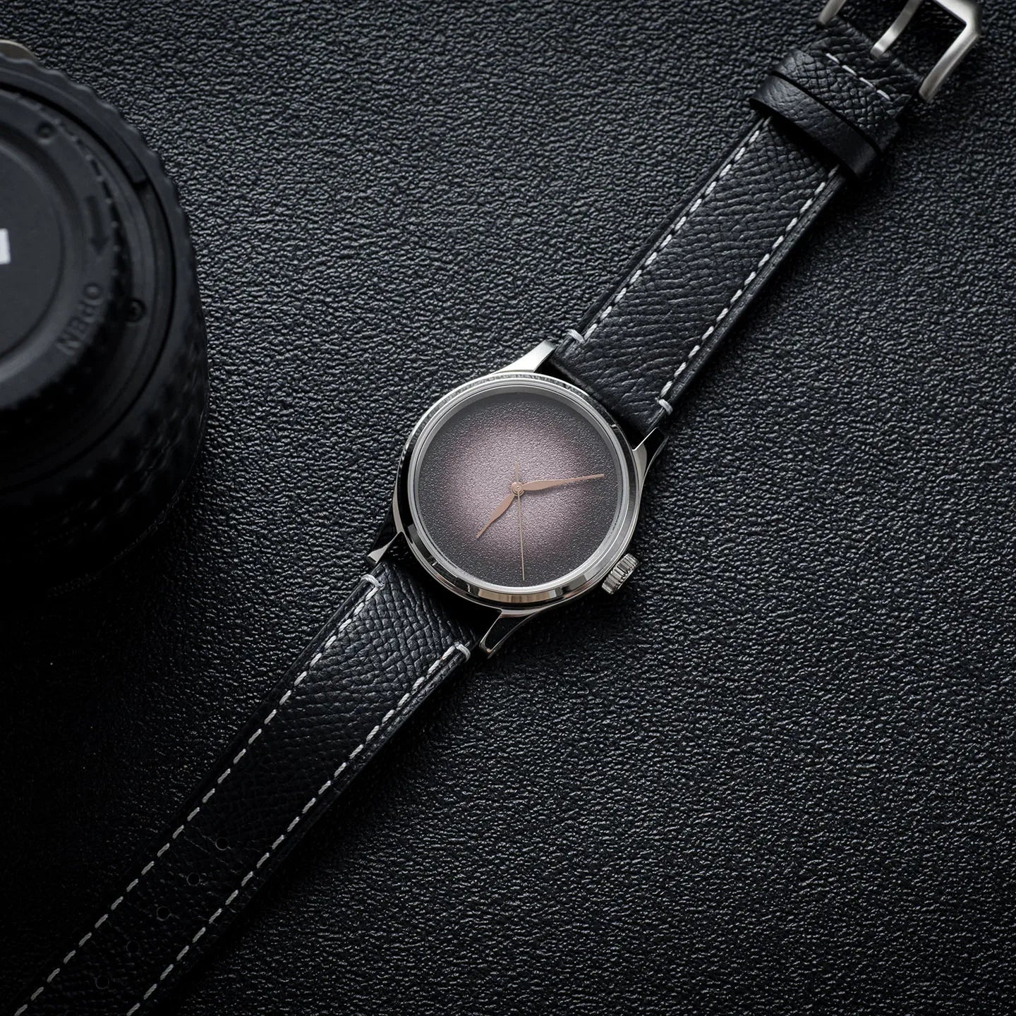MysteriousCold 38mm Genuine Men's Mechanical Watch 2824 Movement Sapphire 100M Waterproof Leather Business Watches reloj hombre