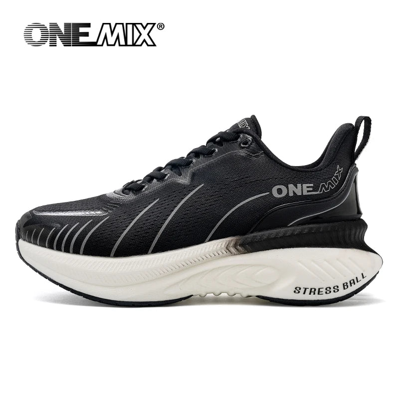 ONEMIX Scarpe da corsa da strada bianche da uomo Scarpe sportive da esterno con cuscinetto d'aria Scarpe da ginnastica da uomo Scarpe da jogging estive Calzature da donna
