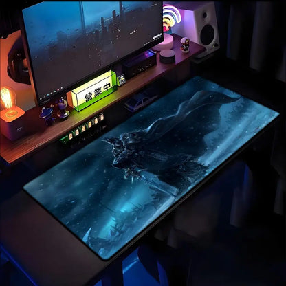 World of Warcraft Lich King podloga za miš za PC, HD anime gaming dodatak, podloga za tipkovnicu i miš za laptop, XXL podloga za gaming stol i ormarić, Mer podloga za miš