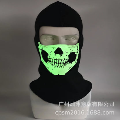 Night light cycling mask; Call of Duty Skull Mask; CS Headset; Deadpool Merchandise Warm Mask; Halloween Fun