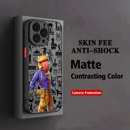 Hot Game F-Fortnites Phone Case For Oppo A6 A5 A5x A59 A98 A38 A58 A78 A76 A57 A17 A55 A94 A74 A54 A16K A16 Pro 5G Matte Cover