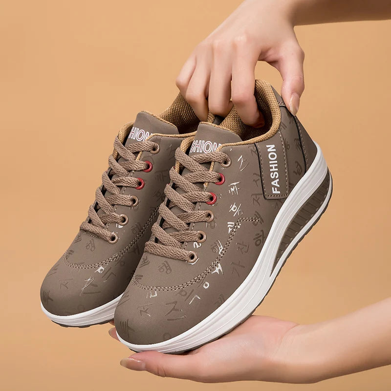 Women Sneakers Fashion Women Vulcanized Shoes High Quality Flats Shoes for Women Walking Platform Plus Size Zapatillas Mujer