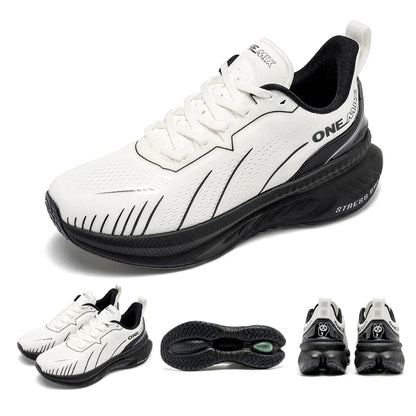 ONEMIX Scarpe da corsa da strada bianche da uomo Scarpe sportive da esterno con cuscinetto d'aria Scarpe da ginnastica da uomo Scarpe da jogging estive Calzature da donna