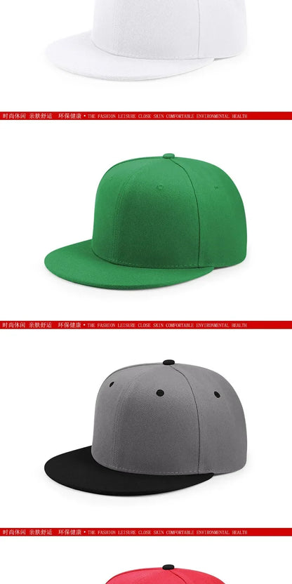 Big Bone Man Plus Size Baseballkappen für Erwachsene, flacher Schirm, Hip-Hop-Fitted-Cap, Herren und Damen, große Kappen, Snapback-Cap, Größe 6 3/4 bis 8