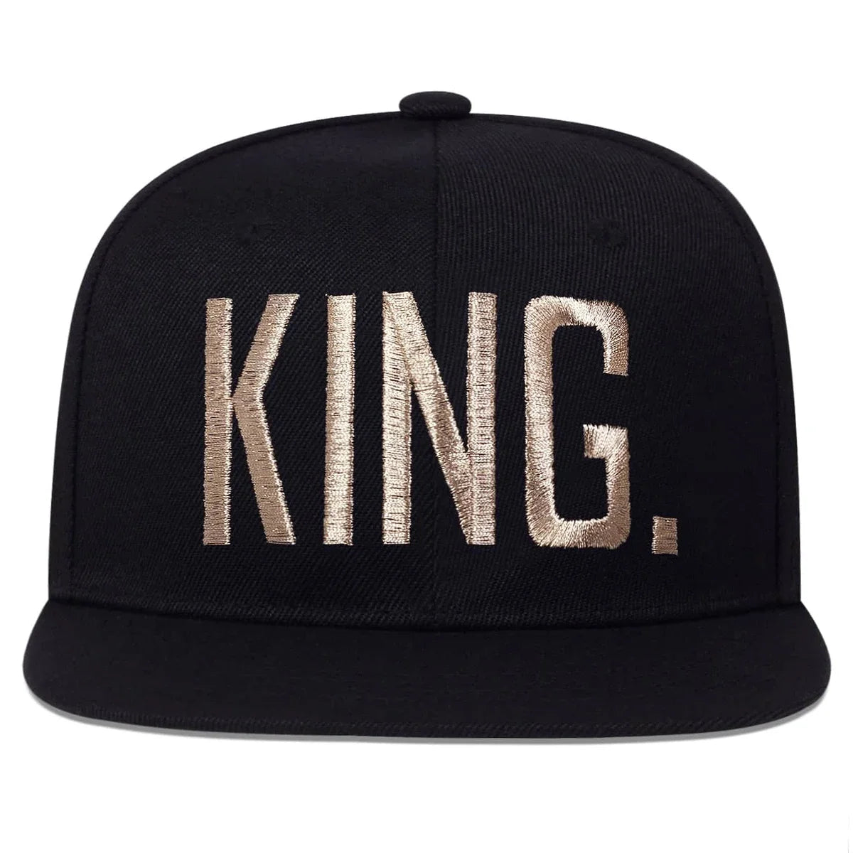Unisex KING QUEEN Golden Thread Embroidery Hip-hop Hats Spring Autumn Outdoor Adjustable Casual Baseball Caps Sunscreen Hat Cap