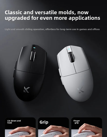 MCHOSE G3 V2 PRO brezžična miška Bluetooth s tremi načini povezave, ergonomska in lahka, za prenosnik, pisarno, gaming in računalniške dodatke