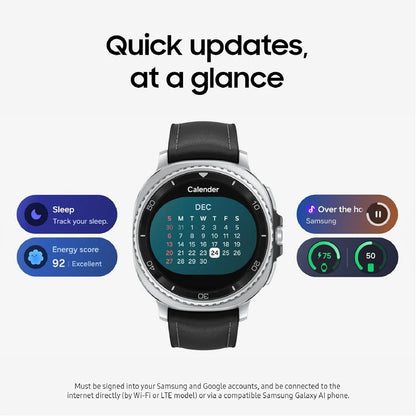 Samsung Galaxy Watch8 Classic 46mm Bluetooth Smartwatch Hybrid Strap Smartwatch with Rotating Bezel Design 3 nm Processor