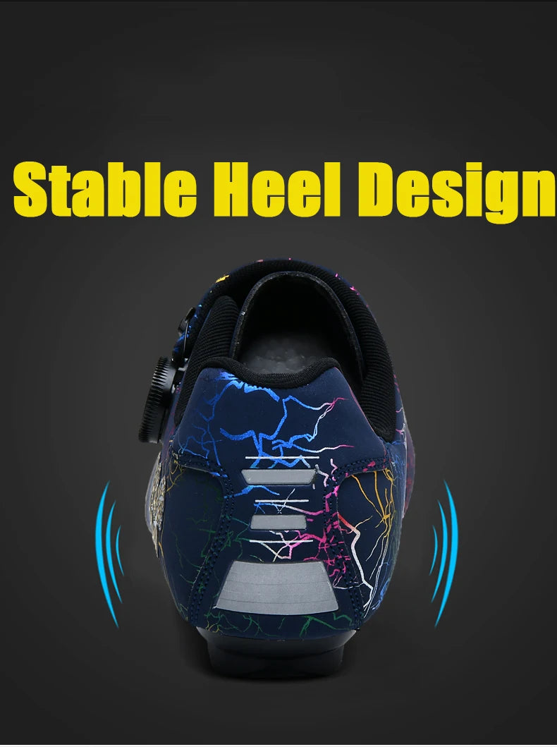 Scarpe da ciclismo professionali per bici da strada da uomo da gara con chiusura automatica, scarpe da ciclismo da donna con tacchetti SPD