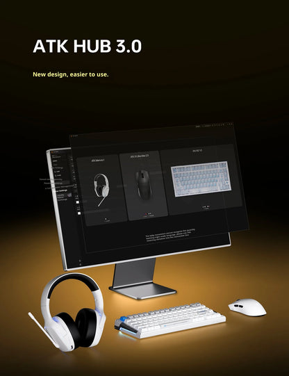 ATK X1 V2 Ultimate 2.0 -hiiri, langaton, Paw3950, ultrakevyt 54g, 750ips, 0.163ms matala viive, 650ips, uusi pelitarvike lahjaksi