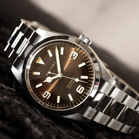 Baltany Men Automatic Watch 39MM Mechaical Wristwatch Bubble Sapphire 20ATM Waterproof C3 Luminous NH38 / SW200