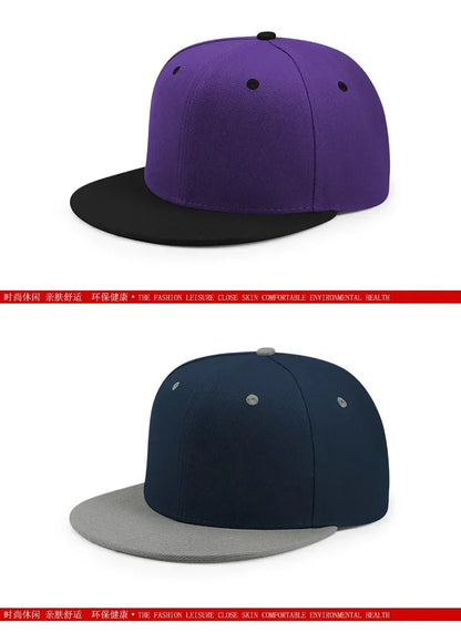 Big Bone Man Plus Size Baseballkappen für Erwachsene, flacher Schirm, Hip-Hop-Fitted-Cap, Herren und Damen, große Kappen, Snapback-Cap, Größe 6 3/4 bis 8