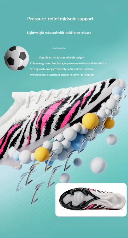 New Men's Football Boots Sport Soccer Shoes Match Unisex Ultralight Cleats Comfortable Non-Slip Outdoor Adult Grass High-quality