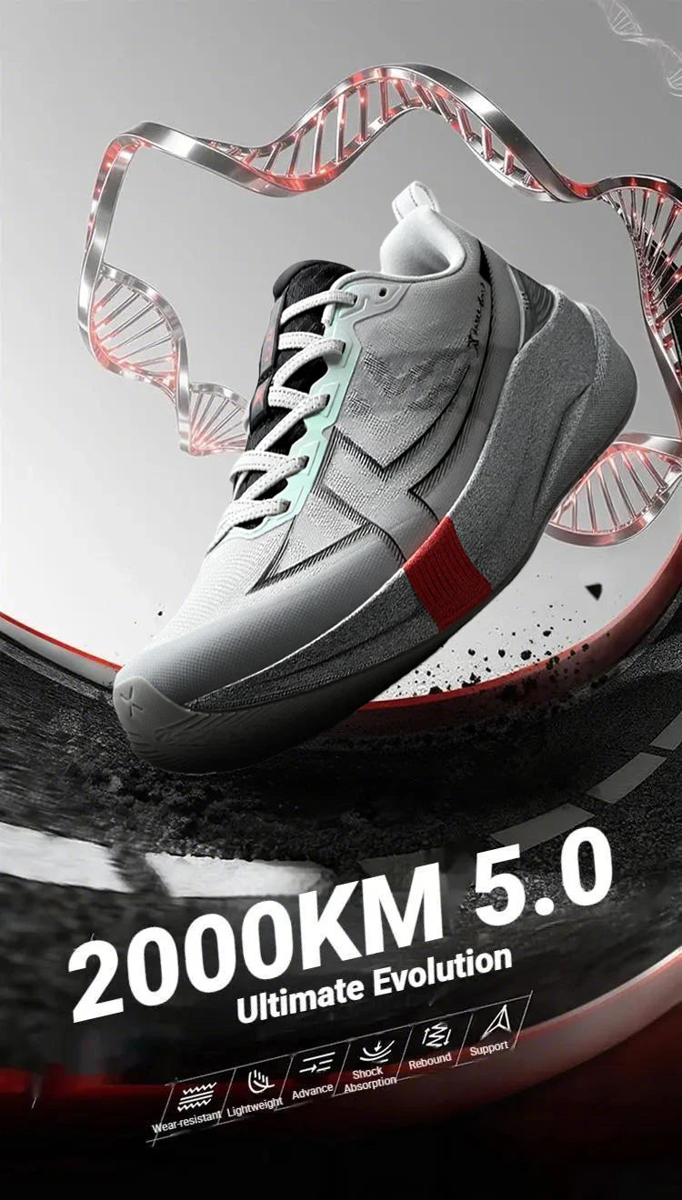 Xtep 2000km 5.0 Jogging Running Shoes For Women Cushion Fashion Color Durable Resistant Elasticity Sole Sneakers 874118110024