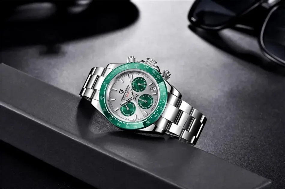 Novo PAGANI DESIGN PD1644 Relógio de Luxo para Homem em Quartzo com Data Automática, Cronógrafo Desportivo de Pulso, Impermeável 100m, Presente para Homem
