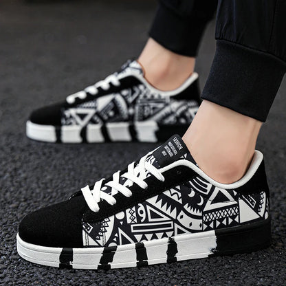 YRZL Παπούτσια Skateboard Ανδρικά Canvas Sneakers Casual Αναπνέοντα Παπούτσια Περπατήματος Ελαφριά Επίπεδα Παπούτσια για Άνδρες Street Trend Αθλητικό Παπούτσι