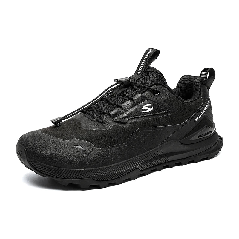 HOBIBEAR Unisex Running Shoes, Elastic Band Hiking Sneakers, Lightweight Breathable Casual Shoes