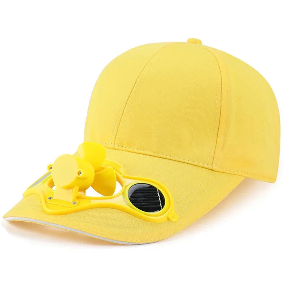 Solar Fan Cap UV Protection Hat Light Mesh Baseball Cap Cooling Fan For Fishing Golf Travel Sports Summer Item Sun Visor Hat