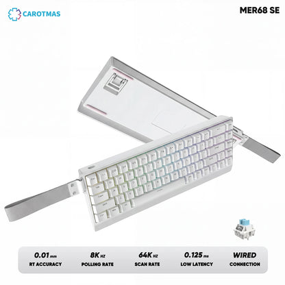 IROK Carotmas Mercury68 Mercury 68 Mercury68 Pro Mercury68 Max RT 0.001mm 8K Teclado mecánico magnético gaming con cable para gamers