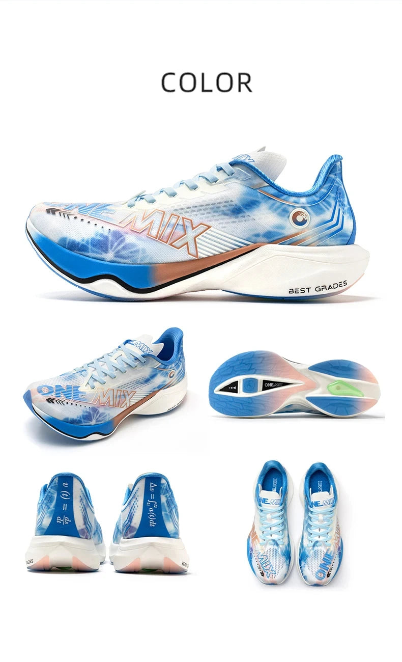 ONEMIX-Nylon Carbon Board Marathon Running Racing Shoes, Professional Stable Support, Shock-relief, Ultra-light Rebound Sneaker