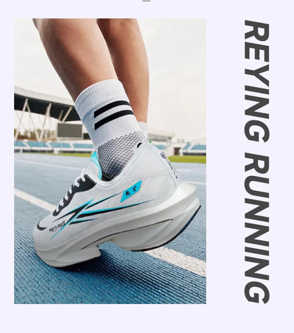 IRUNSVAN Co branded fast burning 1.0 carbon plate running shoes for men's marathon training shock-absorbing and breathable