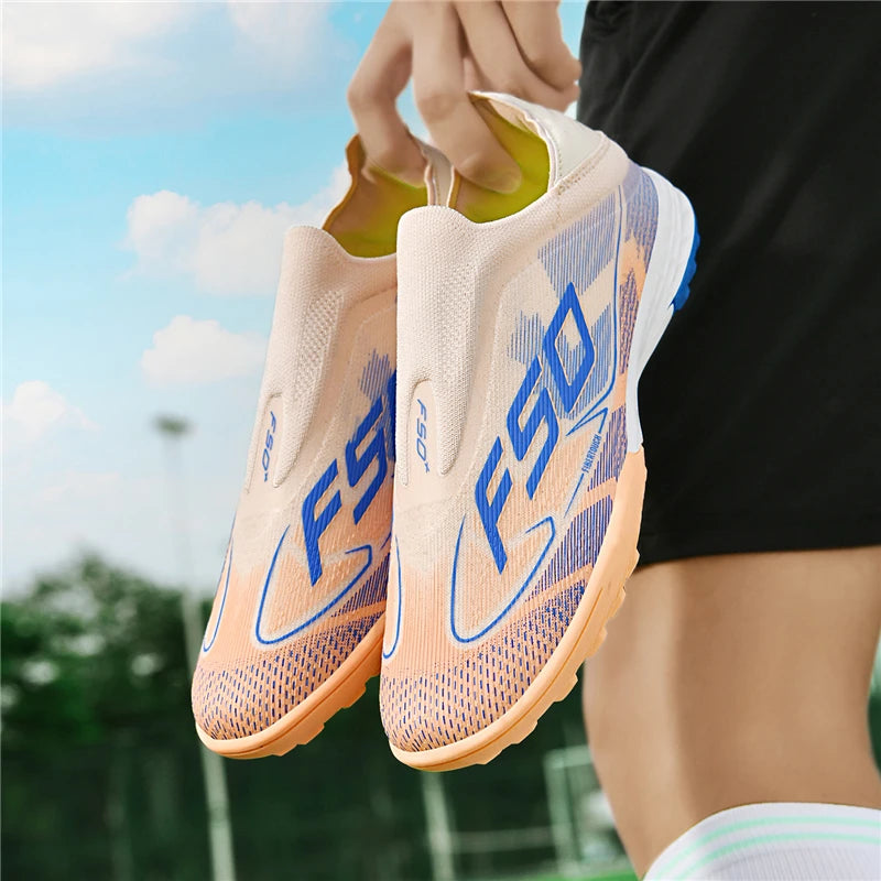 New Men's Football Boots Ultralight Sport Indoor Cleats Soccer Shoes Grass Adult Non-Slip Non Slip Fg Turf Futsal Comfortable