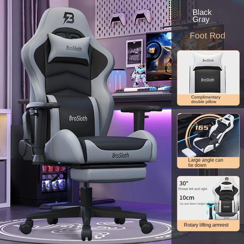 S8 Gaming Chair with 3D Armrests, Adjustable Backrest, Computer Office Chair, Nylon Feet, Gaming Streamer Chair