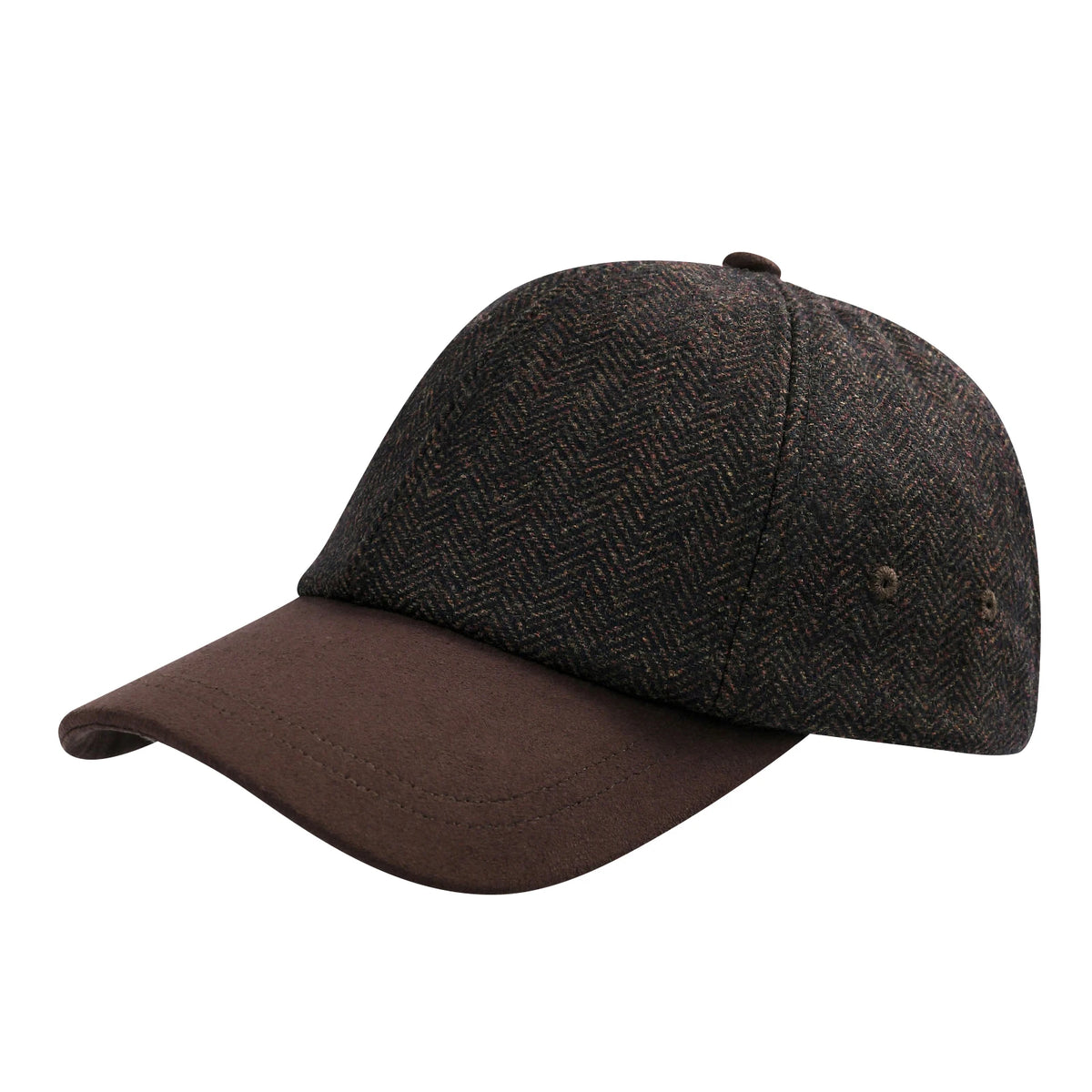 BOTVELA Herren-Baseballkappe aus Wolltweed, lässiger Stil, weich, verstellbar, unstrukturiert