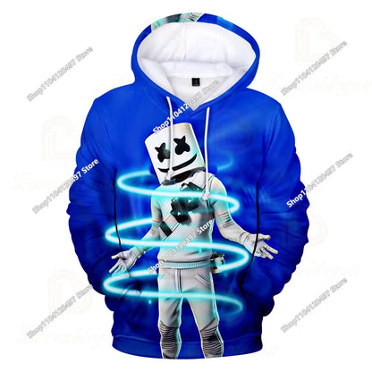 Φούτερ Cosplay Fortnites με κουκούλα, 3D τύπωμα παιχνιδιού, unisex, casual παλτό, anime περιφερειακό kawaii μπουφάν, παιδικά ρούχα, δώρα