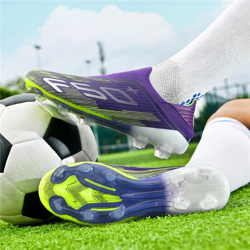 New Men's Football Boots Futsal Non Slip Turf Comfortable Ultralight Fg Grass Cleats Soccer Shoes Sport Indoor Adult Non-Slip