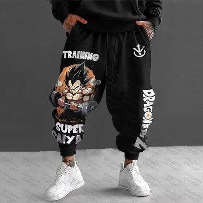 Dragon Ball Men's Pants Sportswear Broly Spring Autumn and Winter Japan Anime Jogger Pants Y2k Harajuku Fashion Cotton Trousers