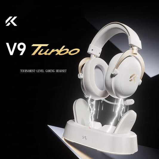MCHOSE V9 Turbo Wireless Gaming Headset with Microphone, Four-Mode Esports Headphones, Over-Ear Bluetooth Gaming Headset with Professional Audio