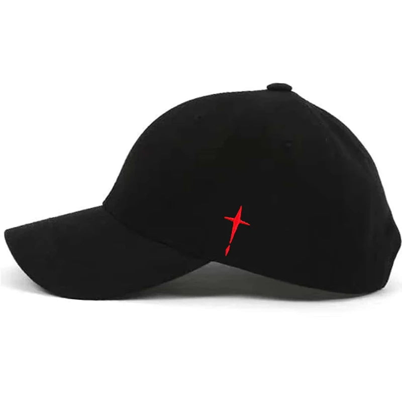 Unisex Cross Embroidery Snapback Baseball Caps Spring and Autumn Outdoor Adjustable Casual Hats Sunscreen Hat