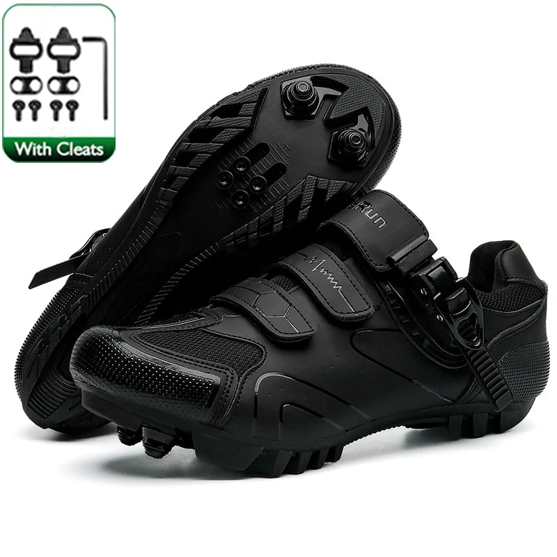 Neutral MTB Cycling Shoes, Compatible With Pelaton Road Cycling Shoes, Men's Cycling Sports Shoes, Reflective Strip Design